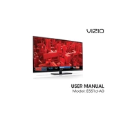 Vizio E551d-A0 TV manual cover