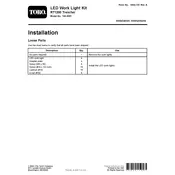 Toro RT1200 144-2581 Light Kit manual cover