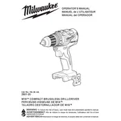 Milwaukee M18 2801-20 Drill manual cover