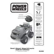 Power Wheels Mattel Blaze Monster Truck DLX40 Toy manual cover