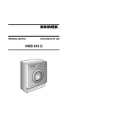 Hoover HWB 814D L-80S manual cover