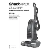 Shark Apex Duoclean AX910 Vacuum manual cover