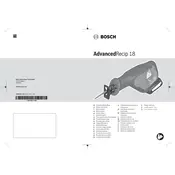 Bosch AdvancedRecip 18 Saw manual cover