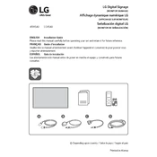 LG 55XS4J 55XS4J-B.AUS Signage manual cover