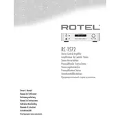 Rotel RC-1572 Amplifier manual cover