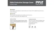 Pyle PVCTBL62 Storage Cover manual cover