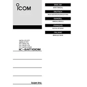 Icom IC-SAT100M Satellite PTT manual cover