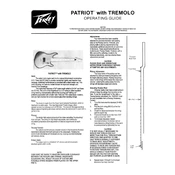 Peavey Patriot Tremolo Guitar manual cover