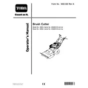 Toro BRC-28 23522 Brushcutter manual cover