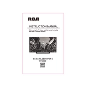 RCA RT5030 TV manual cover