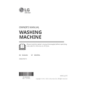 LG WM4370HKA WM4370HKA.ABSEEUS Washing Machine manual cover