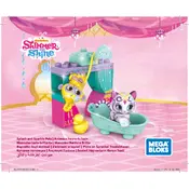 Mega Bloks Mattel Splash Sparkle Pets FFF36 Construction Set manual cover