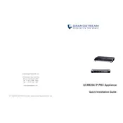 Grandstream UCM6204 IP PBX Appliance Hub manual cover