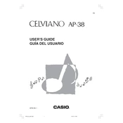 Casio Celviano AP38 Keyboard manual cover