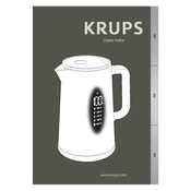 Krups BW801852 Kettle manual cover