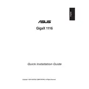 ASUS GigaX 1116 Router manual cover