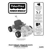 Power Wheels Mattel Nickelodeon Get Set Go Kart CJG73 Toy manual cover