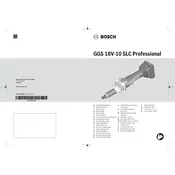 Bosch 0 601 2B4 001 Grinder manual cover