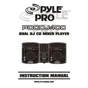 Pyle PDCDJ400 Mixer Player manual cover