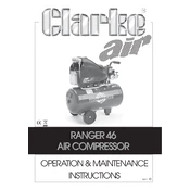 Clarke 2225060 Ranger 46 Air Compressor manual cover