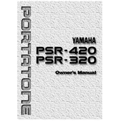 Yamaha PSR-320 Keyboard manual cover