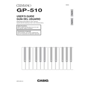 Casio Celviano GP510 Keyboard manual cover