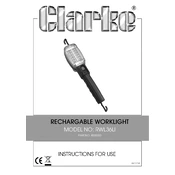 Clarke 4003050 RWL36LI Rechargeable Worklight manual cover