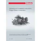 Miele KFN 9855 iDE Refrigerator manual cover