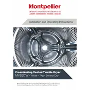 Montpellier MVSD7W Dryer manual cover