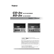 Roland CD-2u SD manual cover