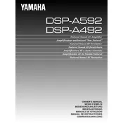 Yamaha DSP-A492 Amplifier manual cover