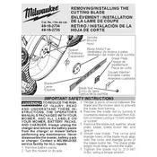 Milwaukee 49-16-2734 Mower manual cover