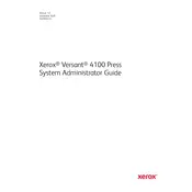 Xerox Versant 4100 Press Printer manual cover