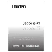 Uniden UBCD436-PT Scanner manual cover