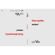 LG V20 VS995 Silver Phone manual cover