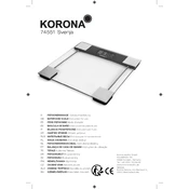 Korona 74551 Scale manual cover