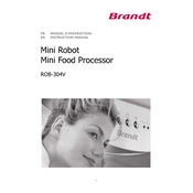 Brandt ROB-304V Food Processor manual cover