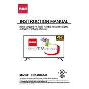 RCA RNSMU6540 TV manual cover