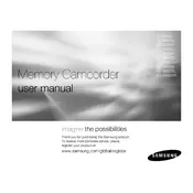 Samsung SC-MX20 Camcorder manual cover