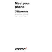 Samsung Galaxy Note 8 Verizon SM-N950UZKAVZW Phone manual cover