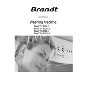 Brandt BWF124QLE Washing Machine manual cover