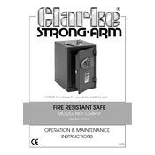 Clarke 7710162 CS490F Fire Resistant manual cover