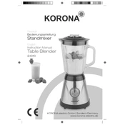 Korona 24010 Blender manual cover