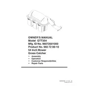 Poulan Pro GTT354 Grass Catcher manual cover