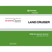 Toyota Land Cruiser Navigation 2008 SUV manual cover