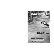 Can-Am DS 450 X mx 2013 Vehicle manual cover