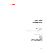 Canon G4010 Series manual cover