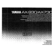 Yamaha AX-730 Amplifier manual cover