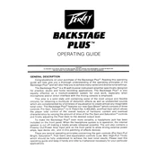 Peavey Backstage Plus Amplifier manual cover