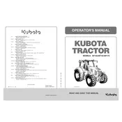 Kubota M7172 Tractor manual cover